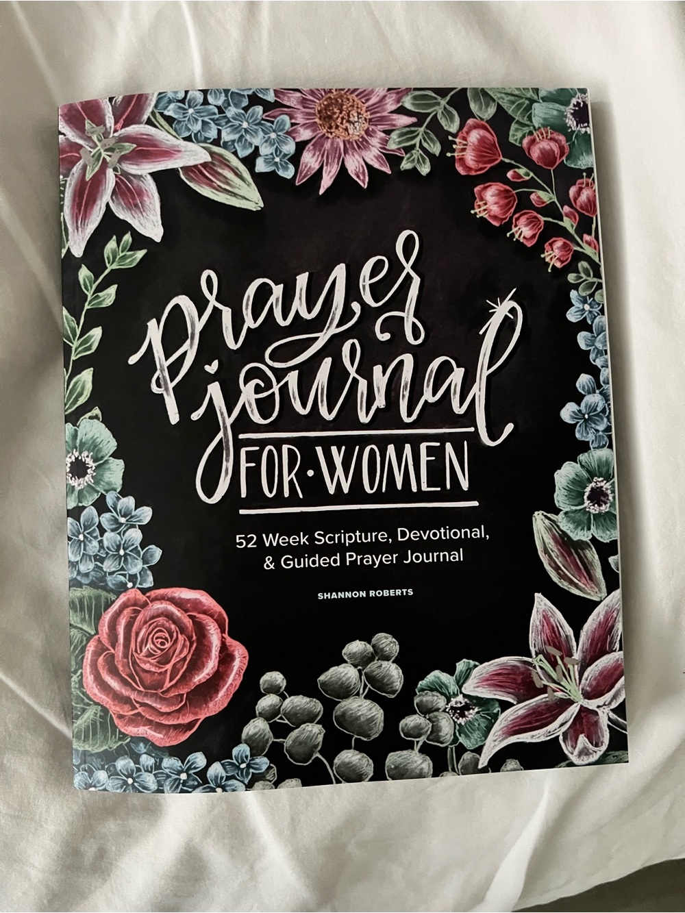 Prayer Journal for Women - Floral Chalkboard Cover